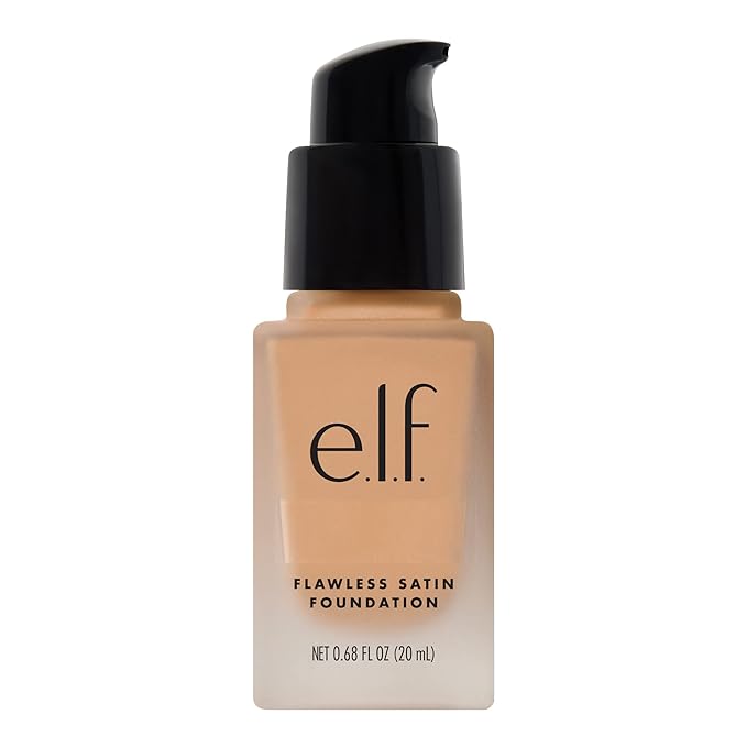 e.l.f. Flawless Finish Foundation, Lightweight & Medium Coverage, Semi-Matte Finish, Sand, 0.68 Fl Oz (20mL