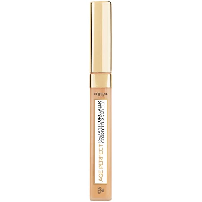 L'Oreal Paris Age Perfect Radiant Concealer with Hydrating Serum and Glycerin, Natural Beige