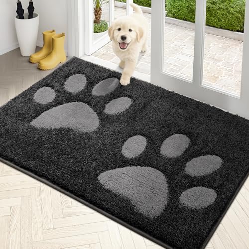 PURRUGS Dirt Trapping Door Mat Indoor Entrance, 33.5" x 59" by PURRUGS