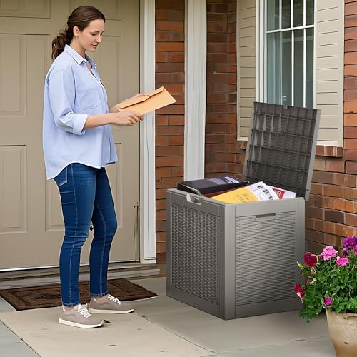 Outdoor Storage Box Waterproof, 35 Gallon Deck Box - Image 6