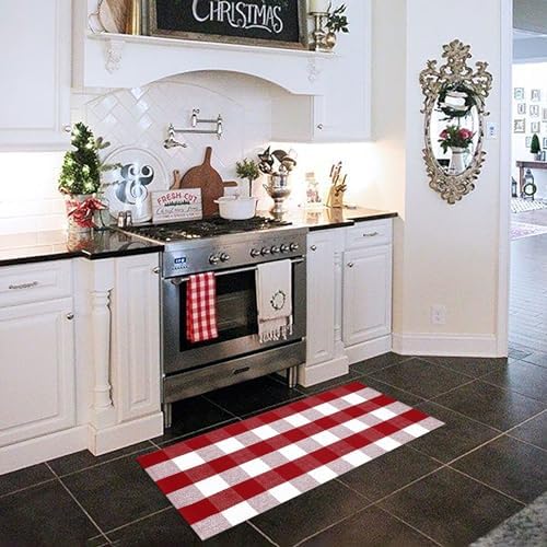 Christmas Plaid Outdoor Rug, Layering Rug - Image 3