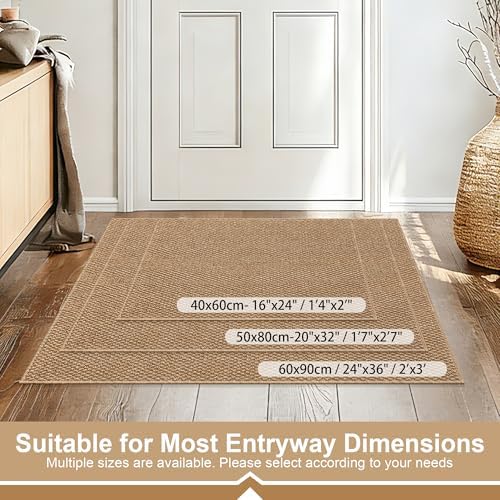 Ultra Thin Door Mat 16"x 24", Non-Slip Entrance Rugs - Image 2