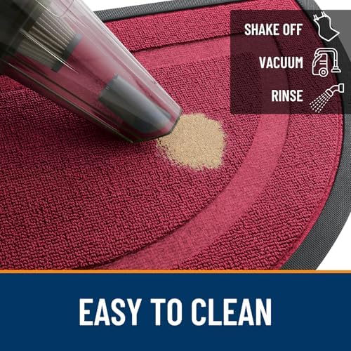 OLANLY Half Circle Front Door Mat Outside 59x34 All-Season Rubber Doormat - Image 5