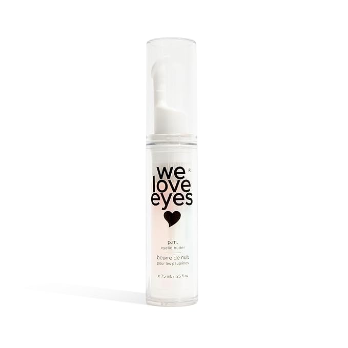 We Love Eyes - P.M. Eyelid Butter - Night time eye cream to lock moisture in while you sleep. Improve fine lines, dark circles, & puffy eyes while asleep