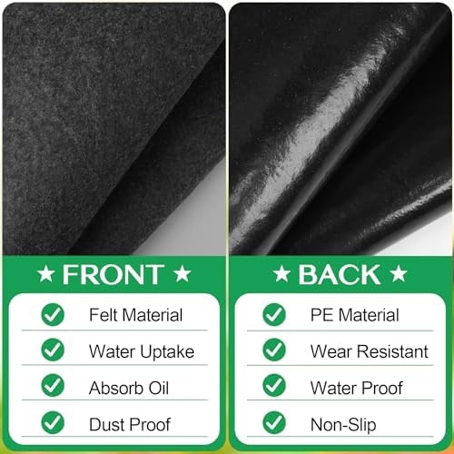 ToLanbbt Outdoor Storage Shed Floor Mat, 6.2 x 5 FT Waterproof Carport Mat - Image 4