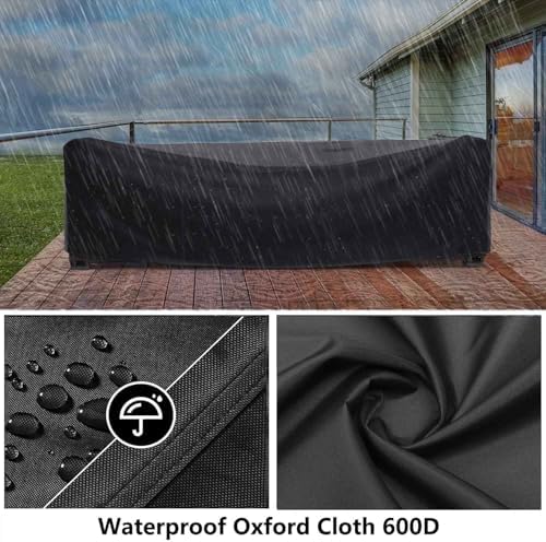 Patio Furniture Covers 100" L x 80" W x 34" H Outdoor Table Covers Waterproof - Image 4