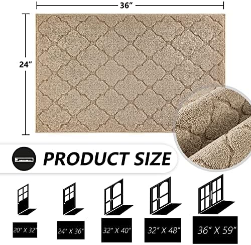 Timo Indoor Door Mat 24" x 36", Dirt Trapper Door Mats - Image 2