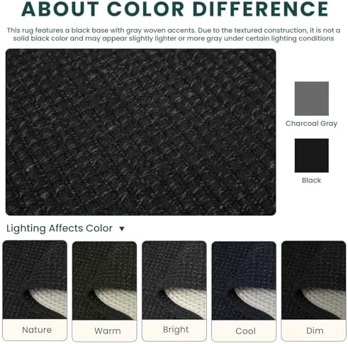 KOZYFLY Black 2.5'x16' Runners Rugs - Image 3