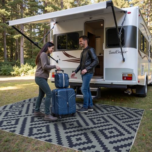 GENIMO Outdoor Rug, Waterproof Plastic Rugs - Image 3