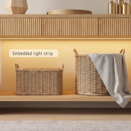 63" Fluted Entryway Console Table - Image 3
