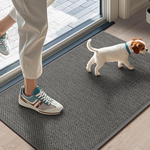 LEKEEPGO Door Mat 17"x29", Non Slip Washable Indoor Door Mat by LEKEEPGO