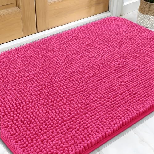 OLANLY Dog Door Mat for Muddy Paws 30x20, Super Absorbent Chenille Mud Mat by OLANLY