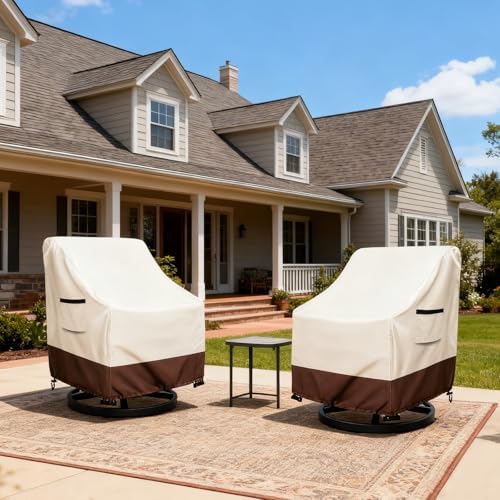 Waterproof 2 Pack Outdoor Swivel Chair Cover - Image 2