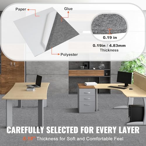 VEVOR 24 x 24 Peel and Stick Carpet Tiles Squares - Image 3