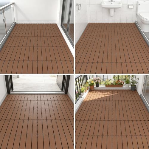 6 Pcs Bathroom Raised Floor Mat, Square Drain Shower Mat - Image 2