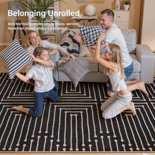 Lahome 3x5 Easy Jute Rugs for Entryway - Image 4