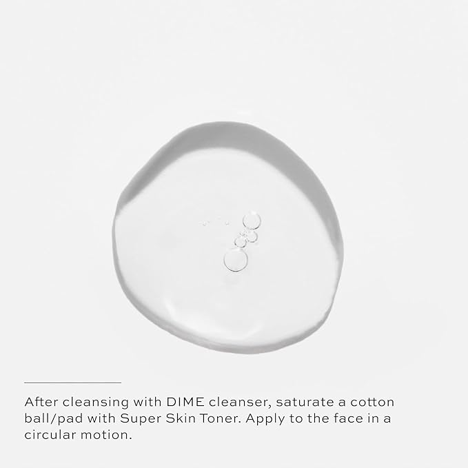 DIME Beauty Super Skin Toner, Alcohol-Free Witch Hazel Toner, Hydrating Toner for Face with Aloe Vera and Cucumber Extract, 4 oz / 120 ml