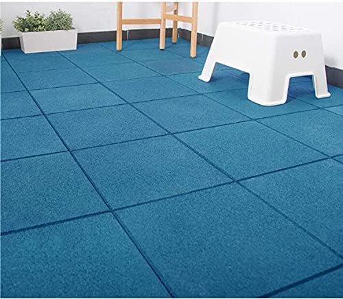 MYOYAY 4 Pack Interlocking Tiles 20"x20"x1" Heavy Duty Rubber Tile Green - Image 3