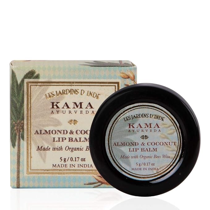 Kama Ayurveda Almond and Coconut Lip Balm, 5g