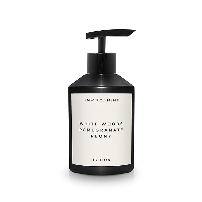 ENVIRONMENT Inspired by 5-Star Hotels ARH Lotion, 300ml Luxury Scented Lotion (White Woods | Pomegranate | Peony) Bathroom Luxury, Men & Women High-End Body Lotion, Hand Cream, Dry Skin Treatment