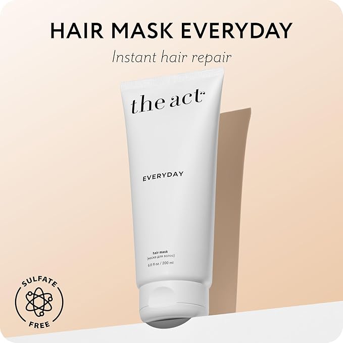 Everyday 2-in-1 Hair Mask Conditioner - Deep Hydration, Repair, Nutrition for All Hair Types - Enriched with Avocado & Coconut Oils 6.8 Fl oz
