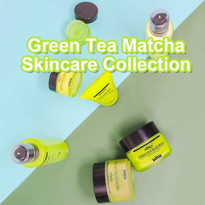 Green Tea Matcha Lip Sleeping Mask Overnight with Applicator, Dry Lips Treatment with Coconut Oil, Vitamin E, Fig Extract, Orchid, and Shea Butter, Moisturizer for Dry, Chapped, Cracked Lips