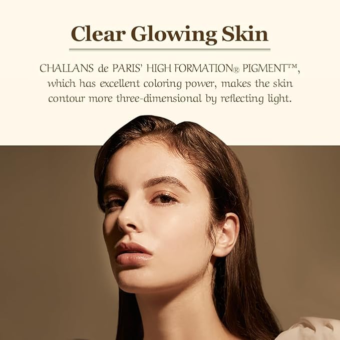 [CHALLANS de PARIS] Cushion de LUMINÁRE Cushion Foundation – 21 Bright Ivory | Radiant Glow, Full-Coverage, Lightweight Adhesion, Long-Wear, Luminous Finish, Korean Makeup, 0.53 oz