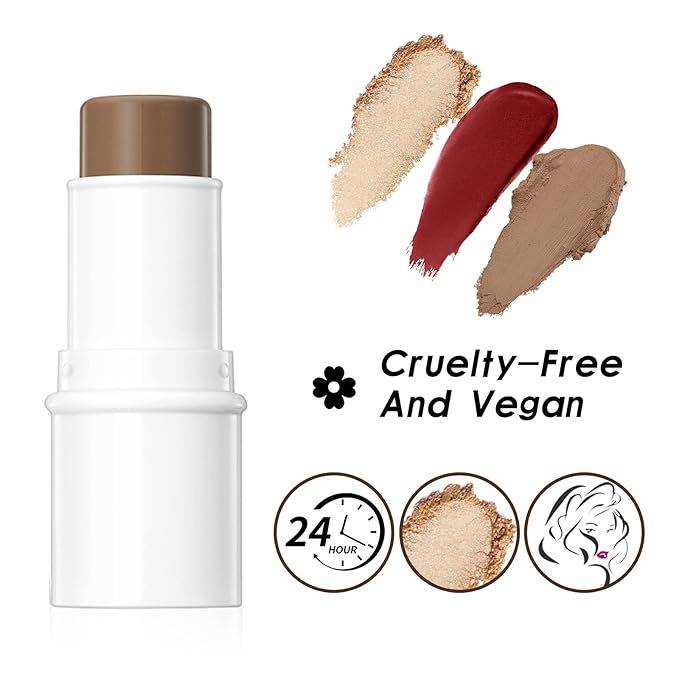 Contour Stick, Face Concealer Stick, Bronzer Facial Repair 3D Wonder Stick Face Body Shading Stick Foundation Cream (03 Contour Stick)