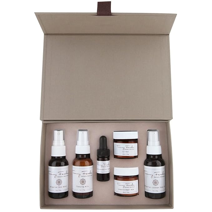 Natural Rejuvenating Treatment Kit | Organic, Cruelty-Free, Non-Toxic | Rejunivate + Tone with Cleansing Milk, Rose Water, Epi-Peel, Repair Balm, Body Oil, Serum (6 Piece Set)