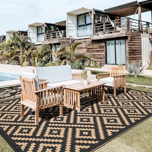 GENIMO Outdoor Rug, Waterproof Plastic Rugs 10'x14' - Image 6