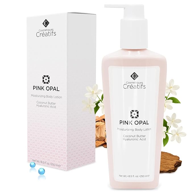 Pink Opal Moisturizing Body Lotion with Coconut Butter and Hyaluronic Acid, 8.5 fl. oz.