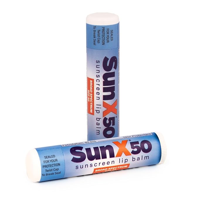 CoreTex Sun X 50 Lip Balm SPF 50 (Bulk Pack of 72) - Lip Sunscreen SPF 50 Water Resistant Up To 80 Minutes and Free Parabens & Oxybenzone - Broad Spectrum (UVA/UVB) Protection