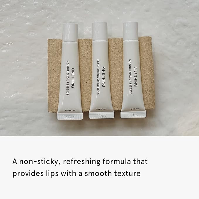 ONE THING Moisturizing Lip Essence 1 Count | Nourishing Soothing Moisturizing Hydrating Dry Rough Lips, Oil Butter Organic Plant Based Balm, Jojoba Argan Olive Oil | Vegan Korean Skin Care