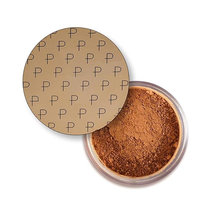 MAEPEOR Matte Setting Loose Powder 8 Colors Smooth and Lightweight Face Powder for Brightening and Setting Makeup with Face Puff (06 Mountain)