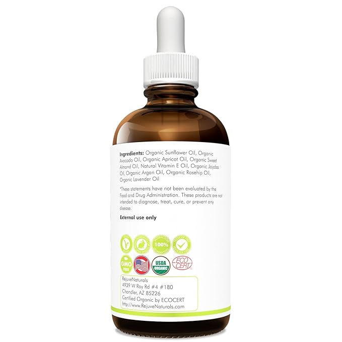 Vitamin E Oil - 100% All Natural & USDA Organic (LARGE 4oz Bottle) Repair Dry, Damaged Skin from Surgery & Acne, Age Spots & Wrinkles. For Radiant, Hydrated & Youthful Skin. Face & Body Moisturizer