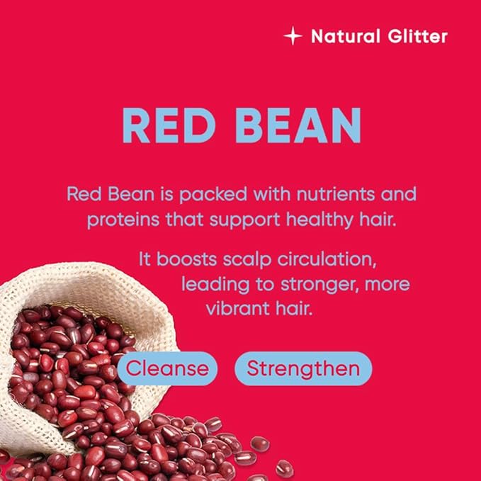 Red Bean Shampoo Bar 2.0 - Hydrating & Moisturizing Natural Hair Soap Bar Shampoo for Hair Color & Scalp Nourishment - Bathing Soap Solid Shampoo for All Hair Types (120g, 4.23oz)