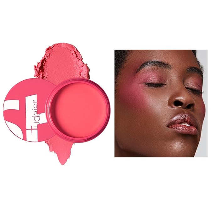 MAEPEOR Cream Blush 9 Color Smooth High-Pigmented Buildable Face Blush Long-Lasting Natural Look Face Blush for Cheeks (Color 06)