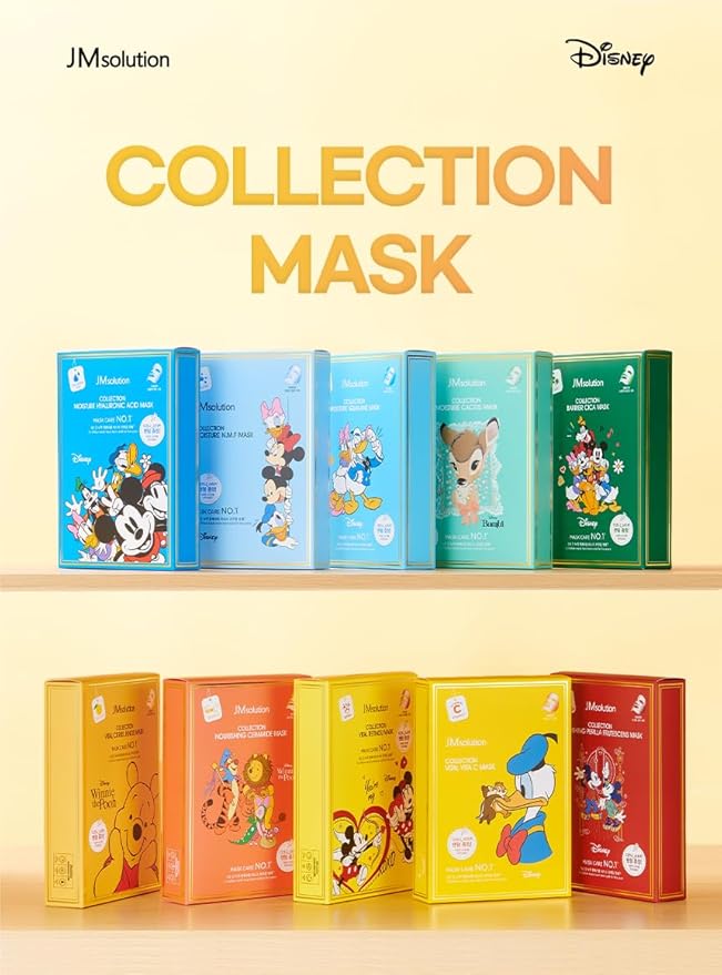 JMsolution Disney Collection N.M.F Mask- Moisture Elastic-Korean Skin care facial mask 10EA