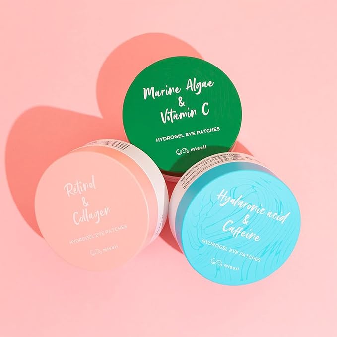Under Eye Patches Caffeine & Hyaluronic acid (60pc), Eye Patches for Puffy Eyes, Dark Circles, Under Eye Bags, Fine Lines ㅣ Paraben free, Korean Skincare