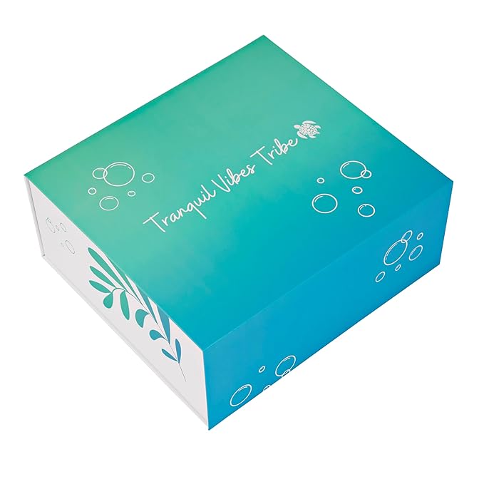 Tranquil Vibes Tribe™ Gift Set | Gifts for Women | 7 Piece Set | Hand Picked Beautifully Packaged | Luxury Spa Gift Featuring Naples Soap Company