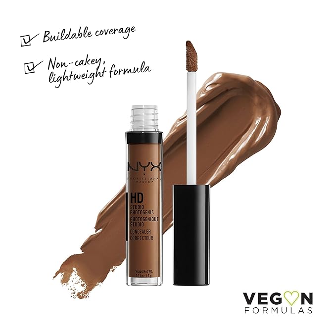 NYX PROFESSIONAL MAKEUP HD Studio Photogenic Concealer Wand, Medium Coverage - Espresso