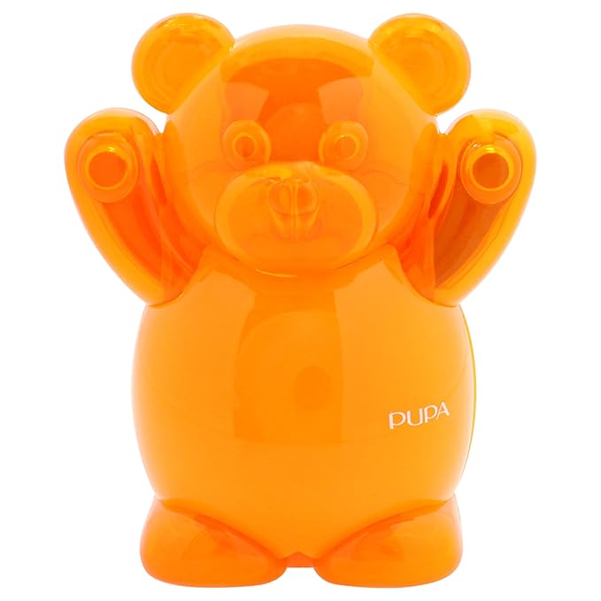 Pupa Milano Happy Bear Makeup Kit, 004 Orange, 0.39 oz - Makeup Gift Set - Makeup Palette - Blush - Eyeshadow - Highlighter - Lip Gloss - Face Makeup