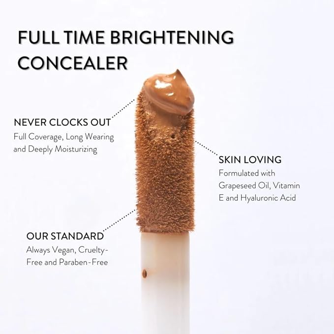 Mented Cosmetics Full-Time Eye Brightening Concealer for Women, Lightweight Full-Coverage Eye Makeup Concealer, Under Eyes Make Up Corrector, Blemishes & Contour, Nine to Five