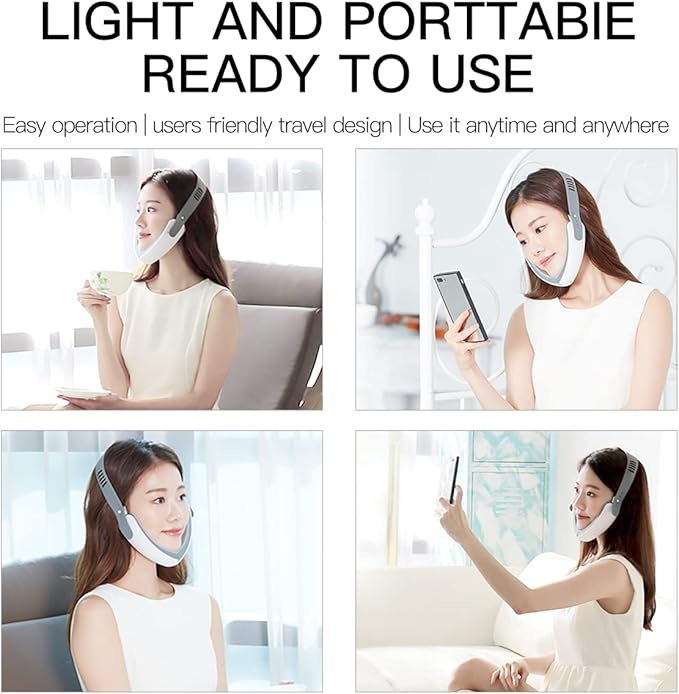 V-Face Electric Double Chin Device，Facial Lifting Machine with Intelligent Remote Control