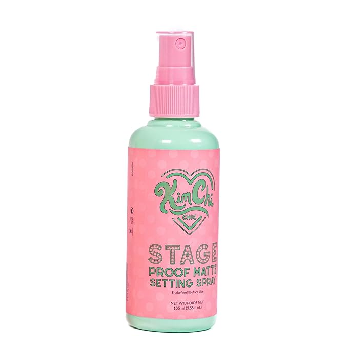 Kimchi Chic Beauty Stage Proof Matte Setting Spray, Makeup Finishing Mist and Fixative for All Skin Types, 3.55 fl oz