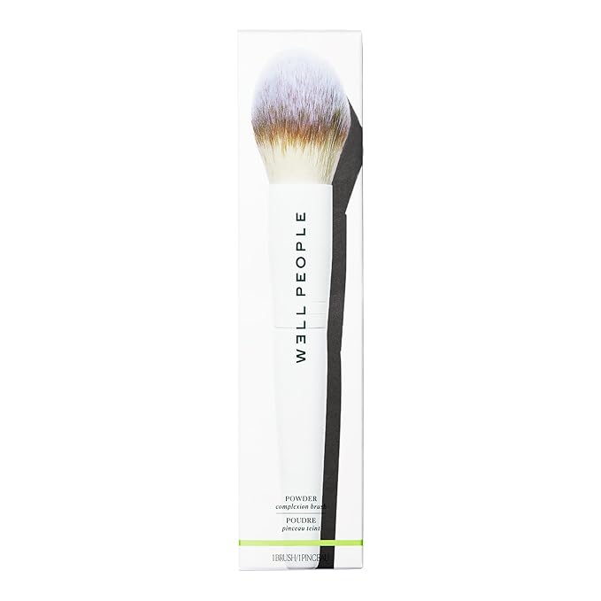 Well People Powder Complexion Brush, Soft & Fluffy Face Makeup Brush For Evenly Applying Loose Powder, Great For Large Areas, Cruelty-free Bristles