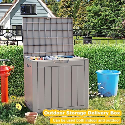 36 Gallon Outdoor Deck Box, Lockable Waterproof Outdoor Storage Boxes - Image 5