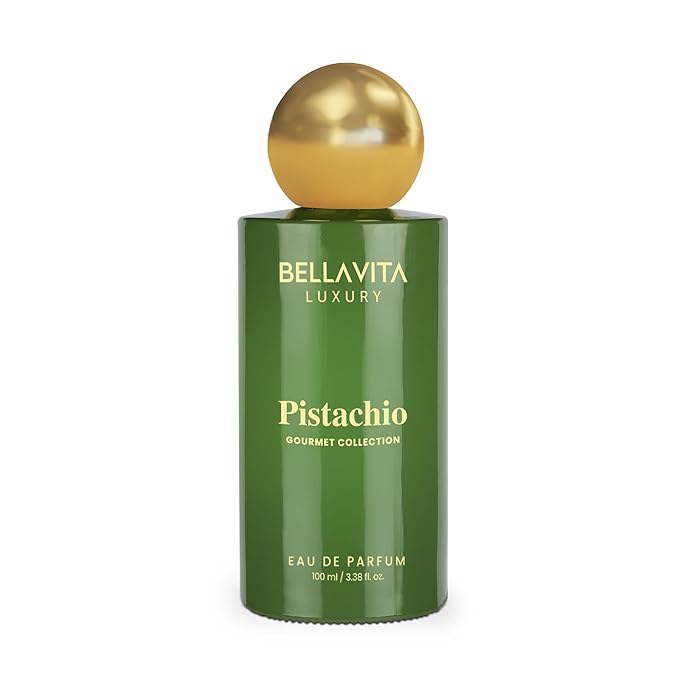 BELLAVITA Gourmet Collection Pistachio Edp Fruity, Floral, Sweet Woody Long Lasting Fragrance Perfume For Men And Women 100ml