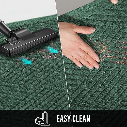 HIYARD Sturdy Front Door Mat, Absorbent Muddy Dirt Resist Welcome Door Mats - Image 7