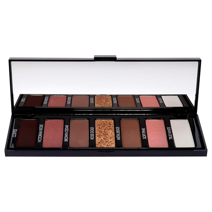 Pupa Milano Make Up Stories Eyeshadow Palette 004 Rose Addicted - 7-Shade Shadow Collection with Matte, Satin, and Metallic Color Options - High Pigment Formula - Soft, Blendable Texture - 0.469 oz